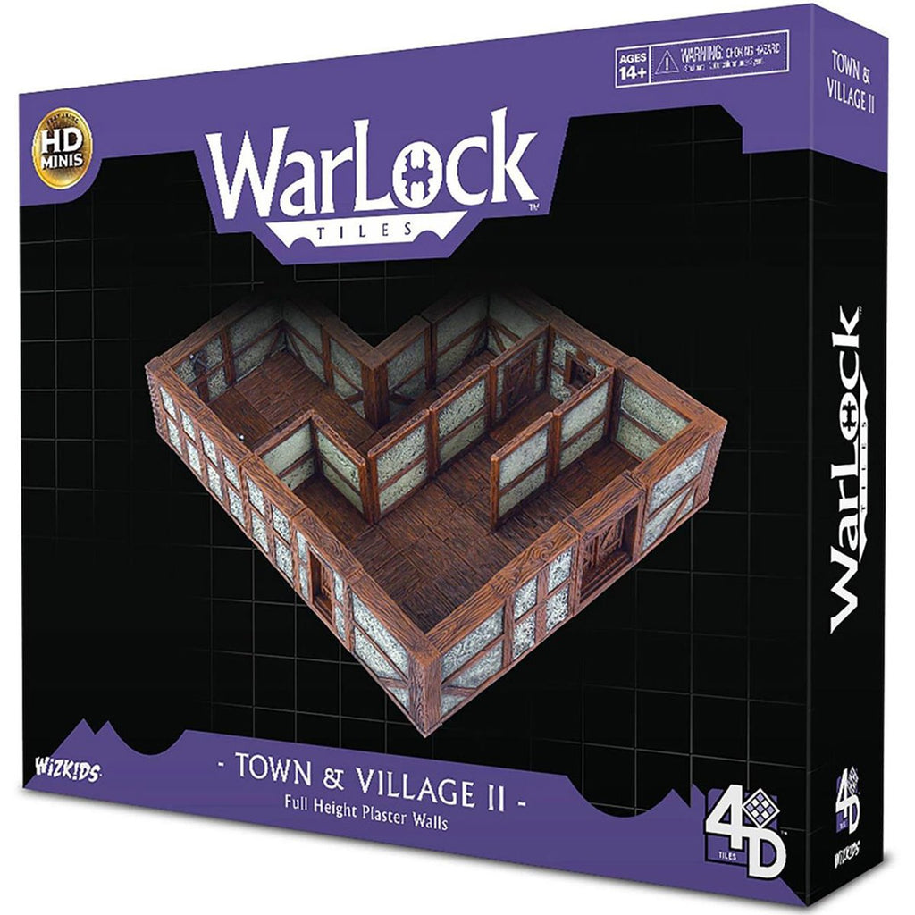 WarLock Tiles Town and Village II Full Height Plaster Walls Accessory Pack