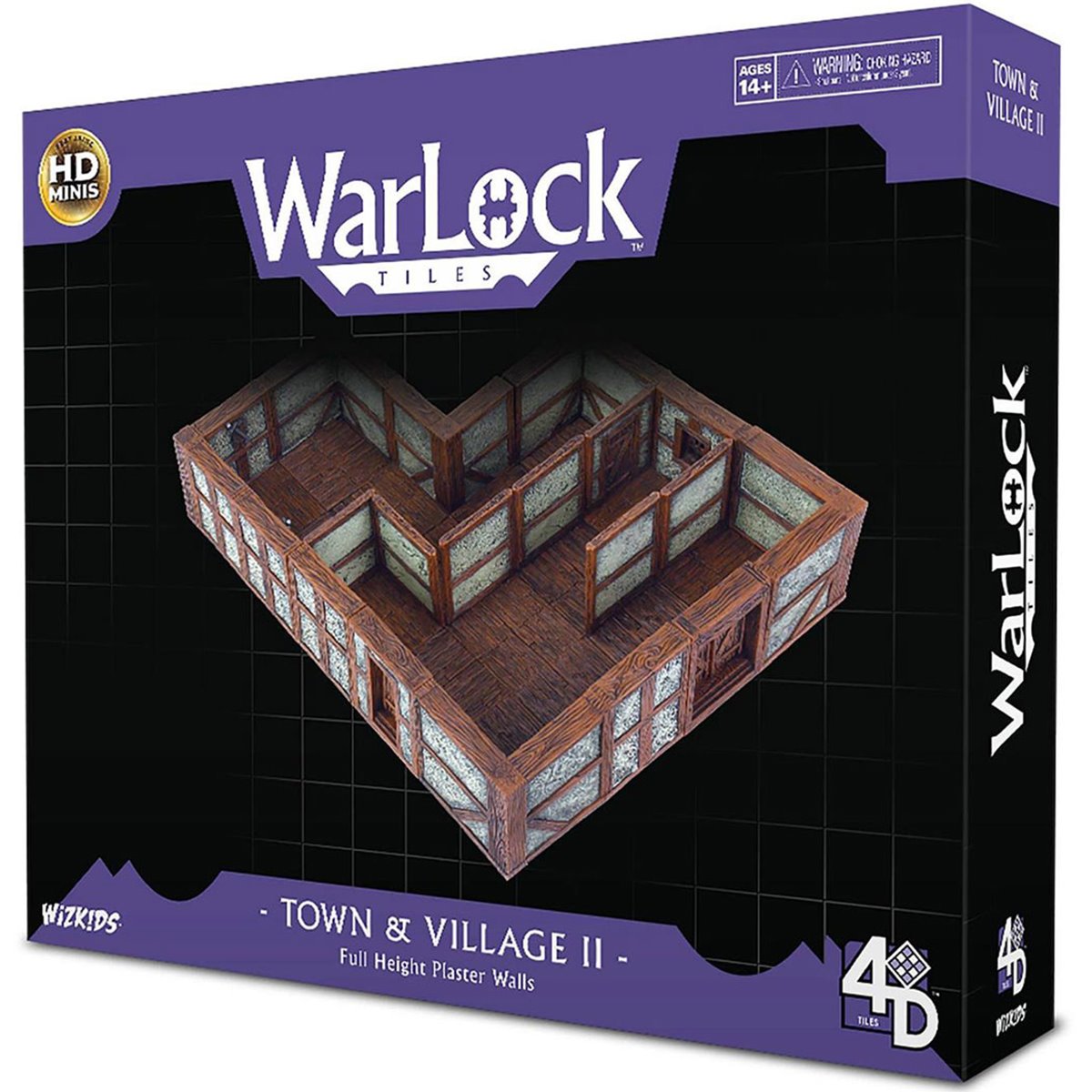 WarLock Tiles Town and Village II Full Height Plaster Walls Accessory Pack