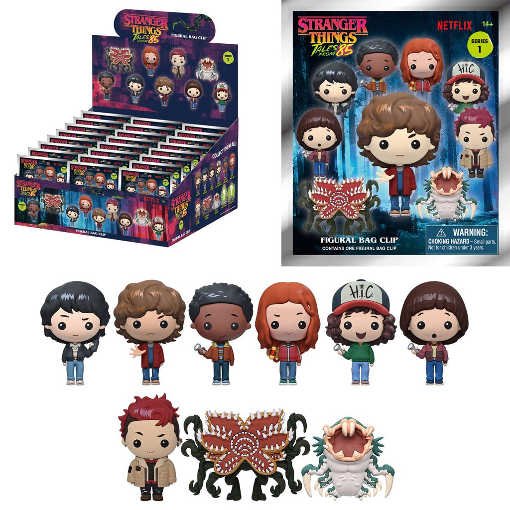 Stranger Things: Tales from '85 3D Foam Bag Clip Display Case of 24