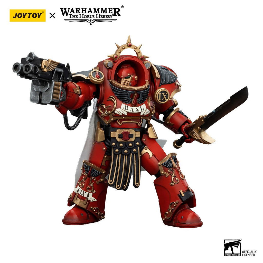 Joy Toy Warhammer Horus Heresy Blood Angels Legion Praetor in Tartaros Terminator Armor 1:18 Scale Action Figure