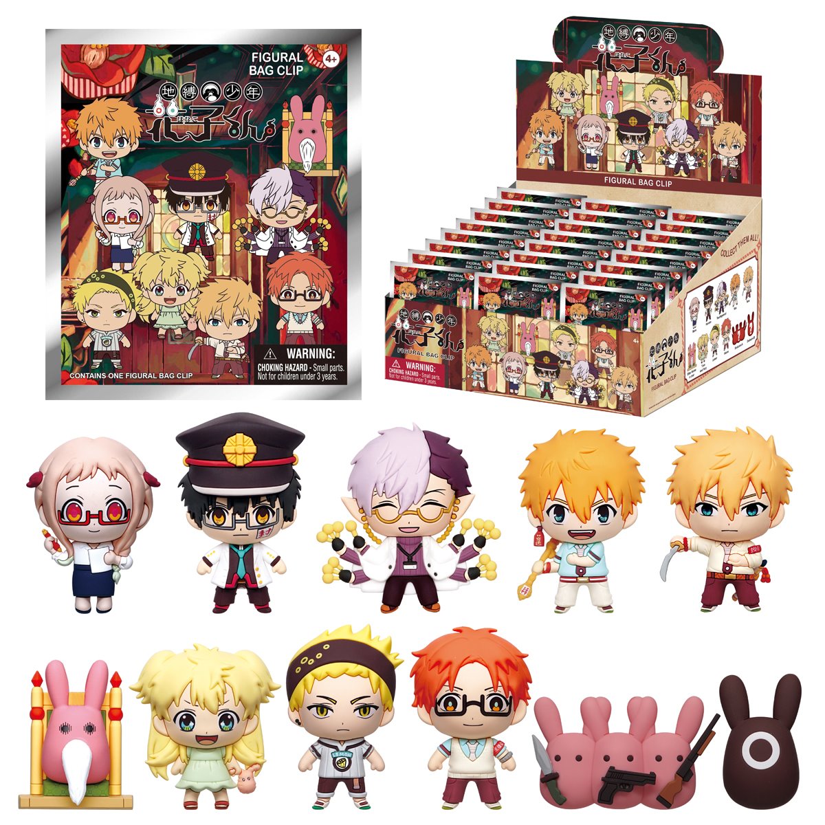 Toilet-Bound Hanako-kun Series 3 3D Foam Bag Clip Display Case of 24