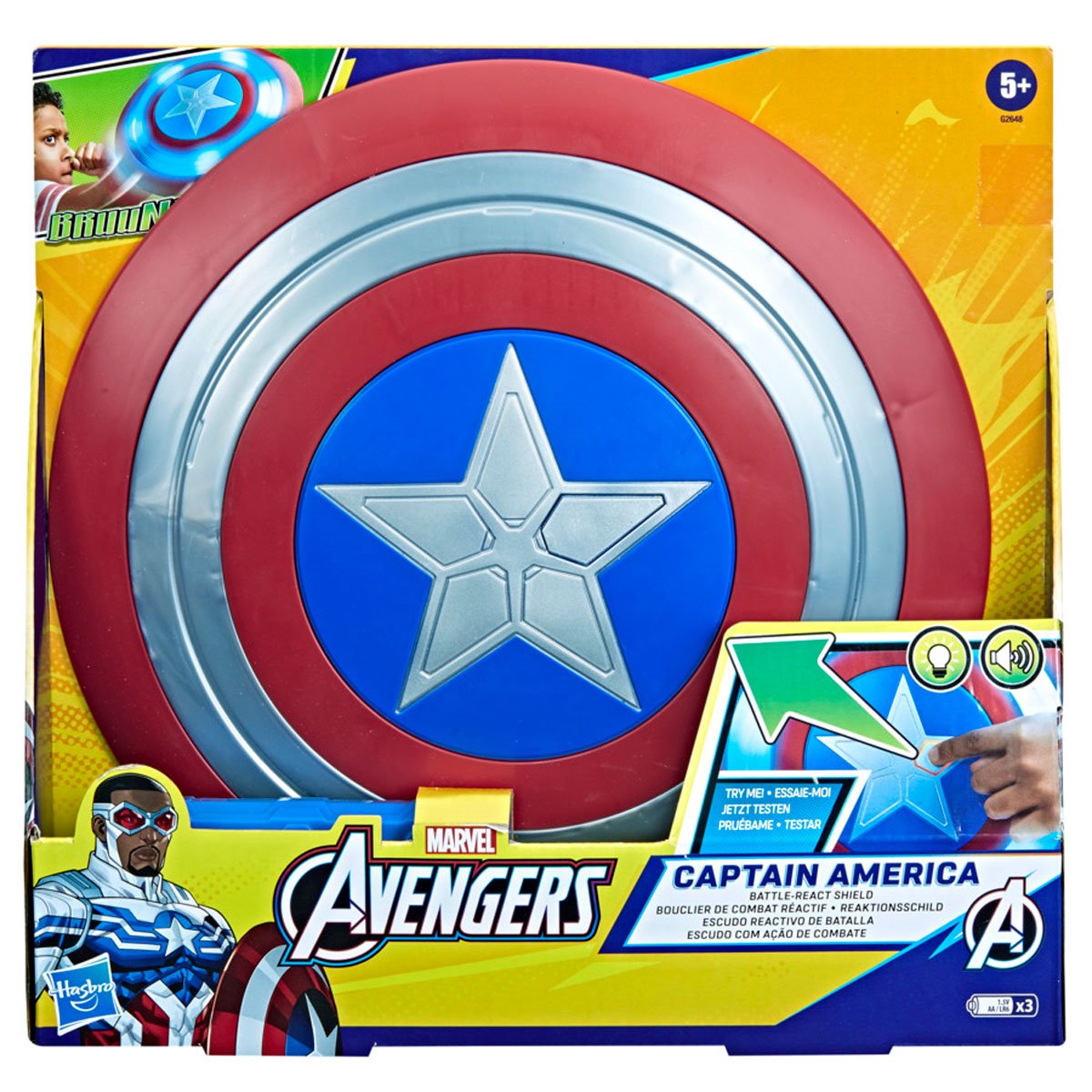 Avengers Captain America Battle-React Shield