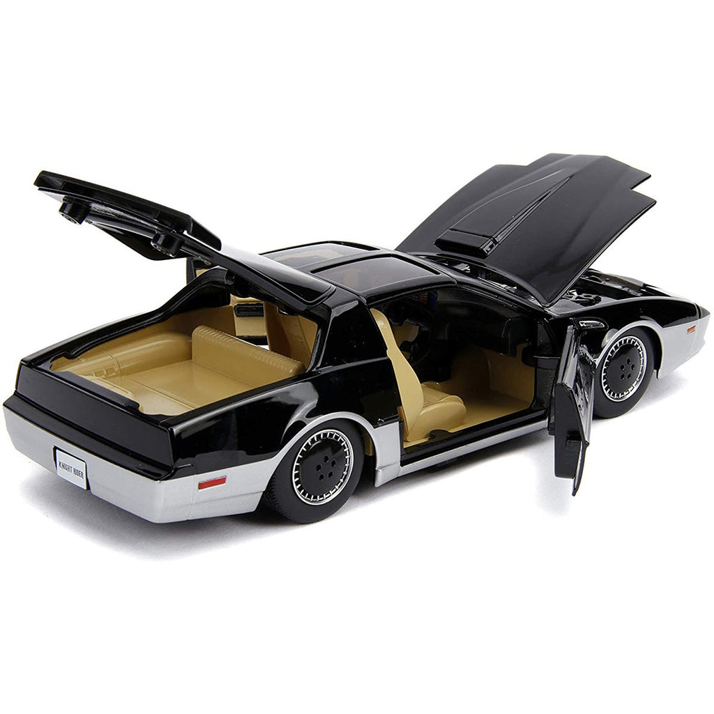 Hollywood Rides Knight Rider KARR 1982 Pontiac Trans Am 1:24 Scale Die-Cast Metal Vehicle with Lights