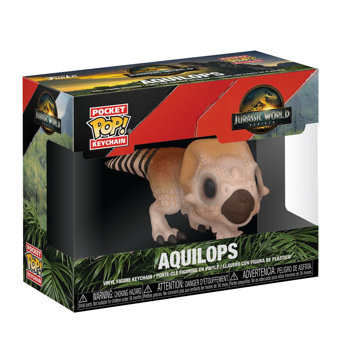 Jurassic World Rebirth Aquilops Funko Pocket Pop! Key Chain