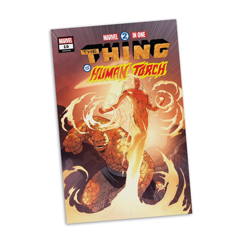 Marvel Collection Wave 7 Human Torch Marvel 2-In-One: Thing & Human Torch #10 1:6 Scale Posed Figure with Scene & Comic