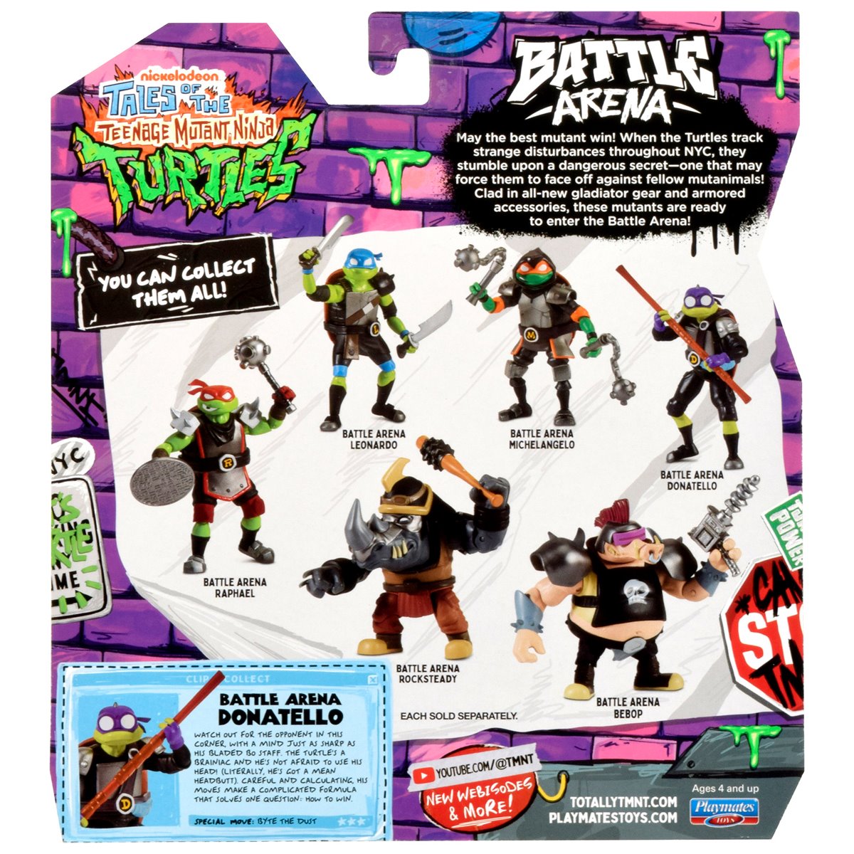 Tales of the Teenage Mutant Ninja Turtles Basic Action Figure Wave 6 Revision 1 Case of 8