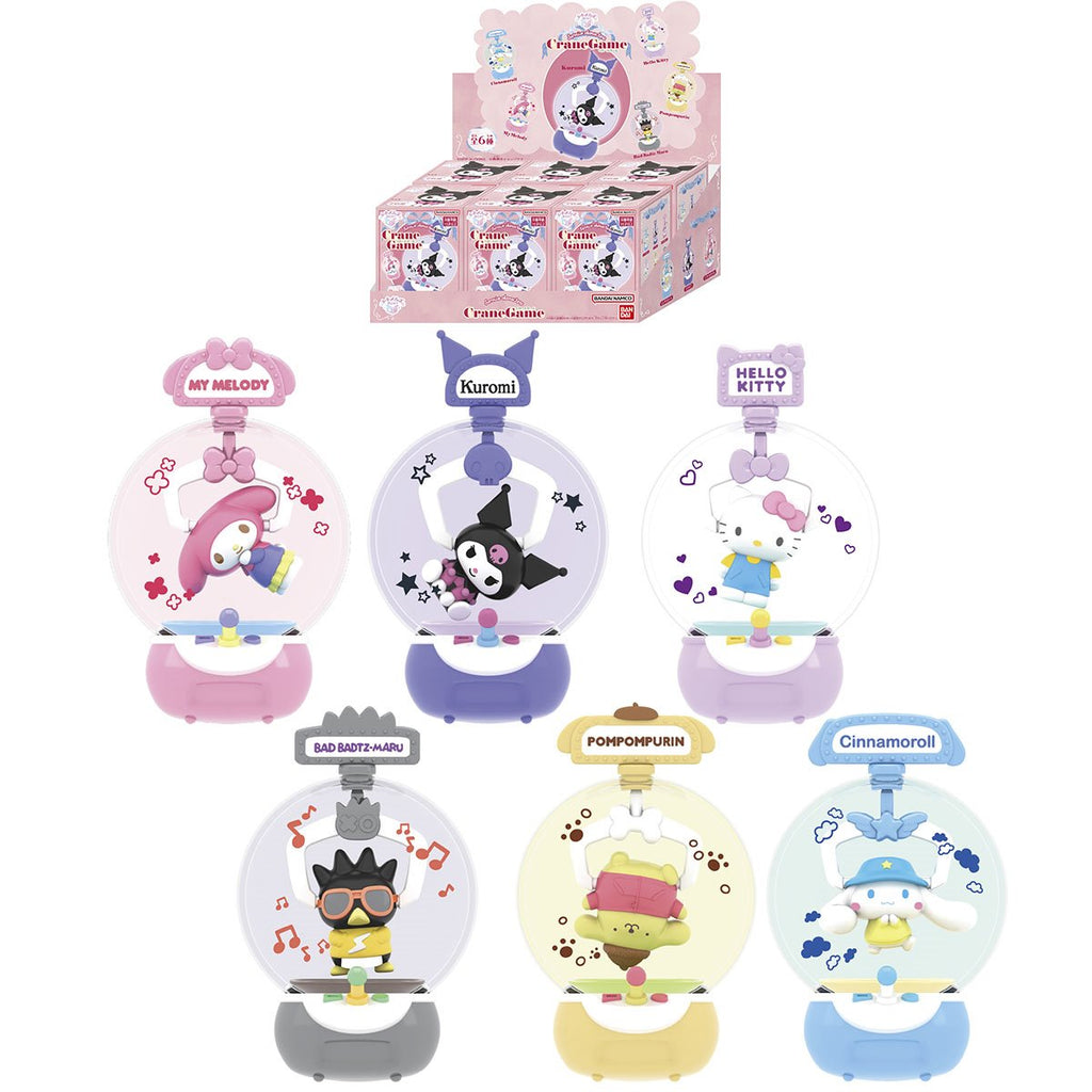Sanrio Claw Machine Tokimelz Box! Blind-Box Mini-Figure Case of 6