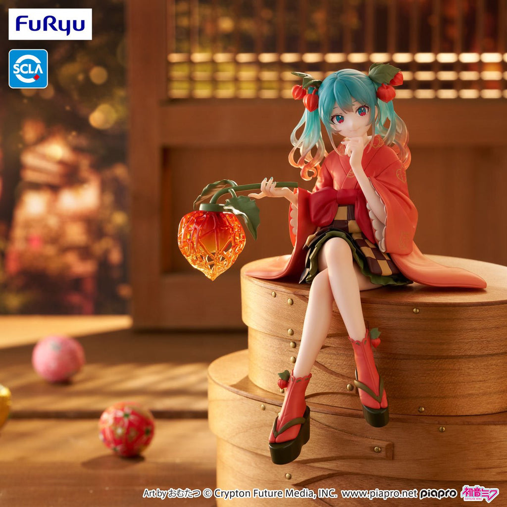 Vocaloid Hatsune Miku Flower Fairy Winter Cherry Noodle Stopper Statue