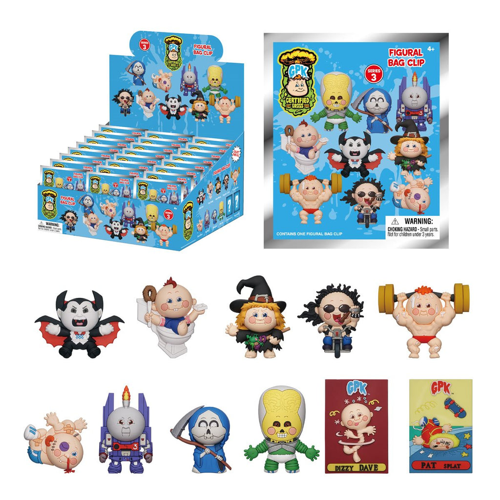 Garbage Pail Kids Series 3 3D Foam Bag Clip Random 6-Pack