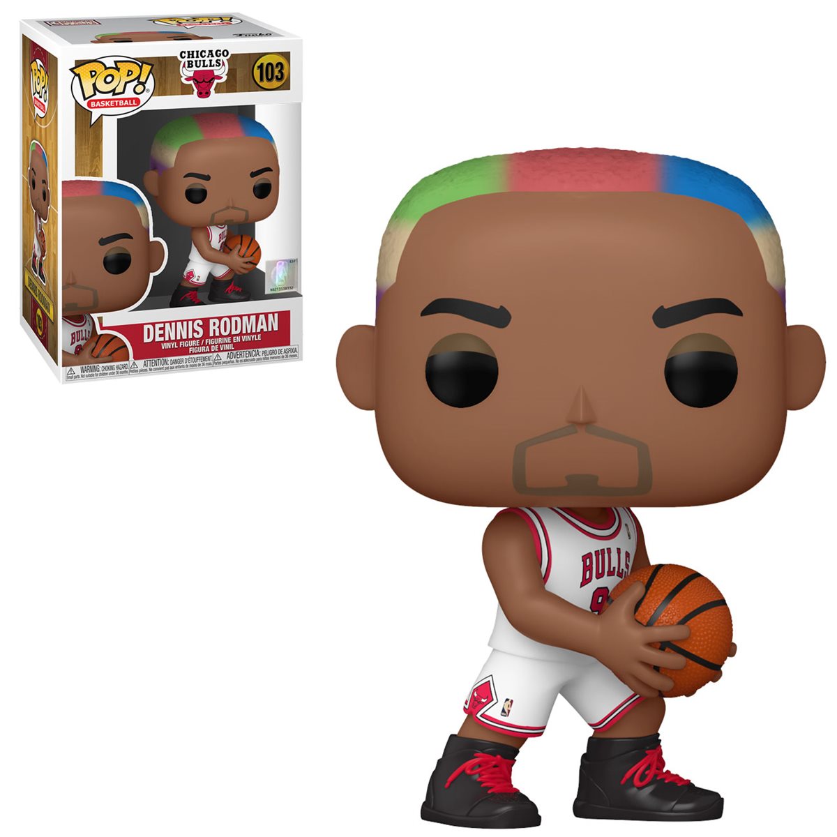 NBA: Legends Dennis Rodman (Bulls Home) Funko Pop! Vinyl Figure #103