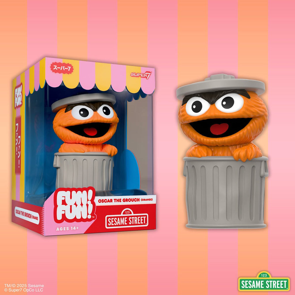 Sesame Street Oscar the Grouch (Orange) FUN! FUN! Vinyl Figure