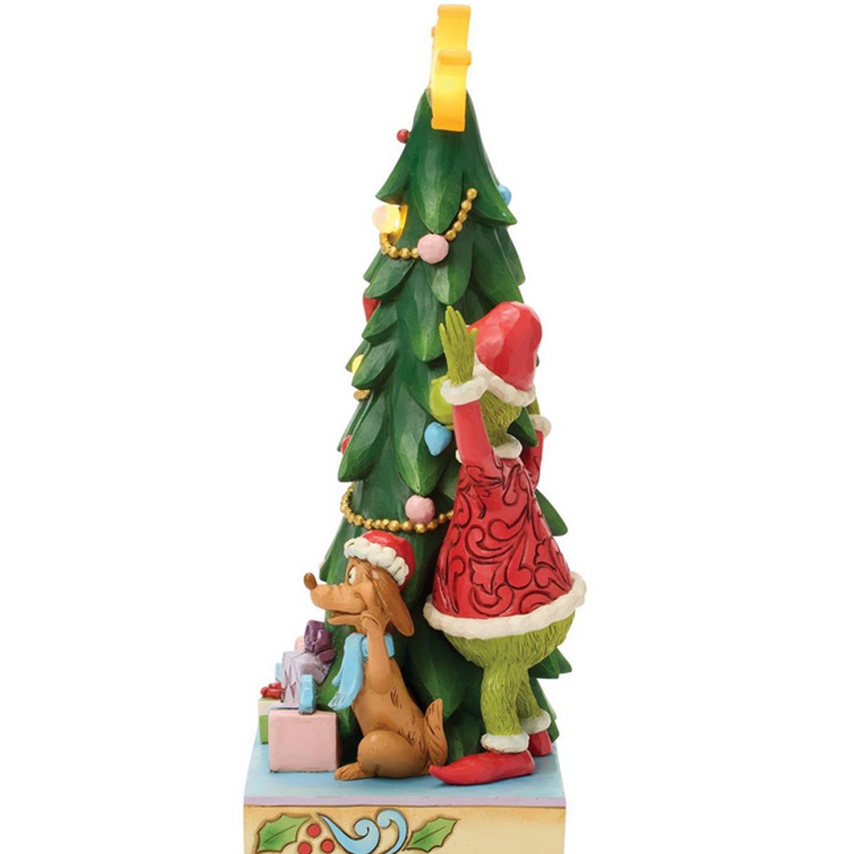 Dr. Seuss Grinch, Cindy, Max Peeking by Jim Shore Statue