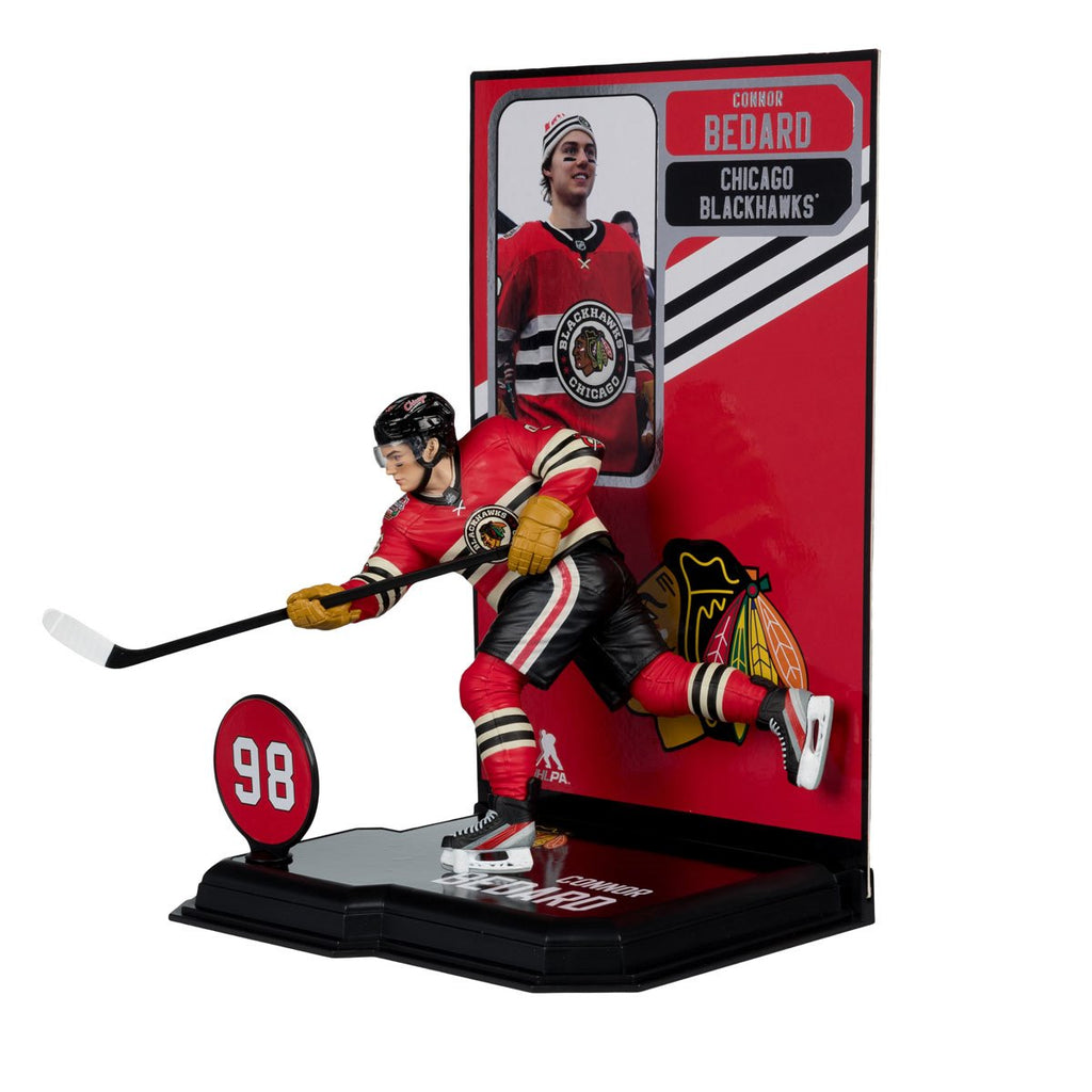 NHL SportsPicks Chicago Blackhawks Connor Bedard Winter Classic Jersey 7-Inch Posed Figure