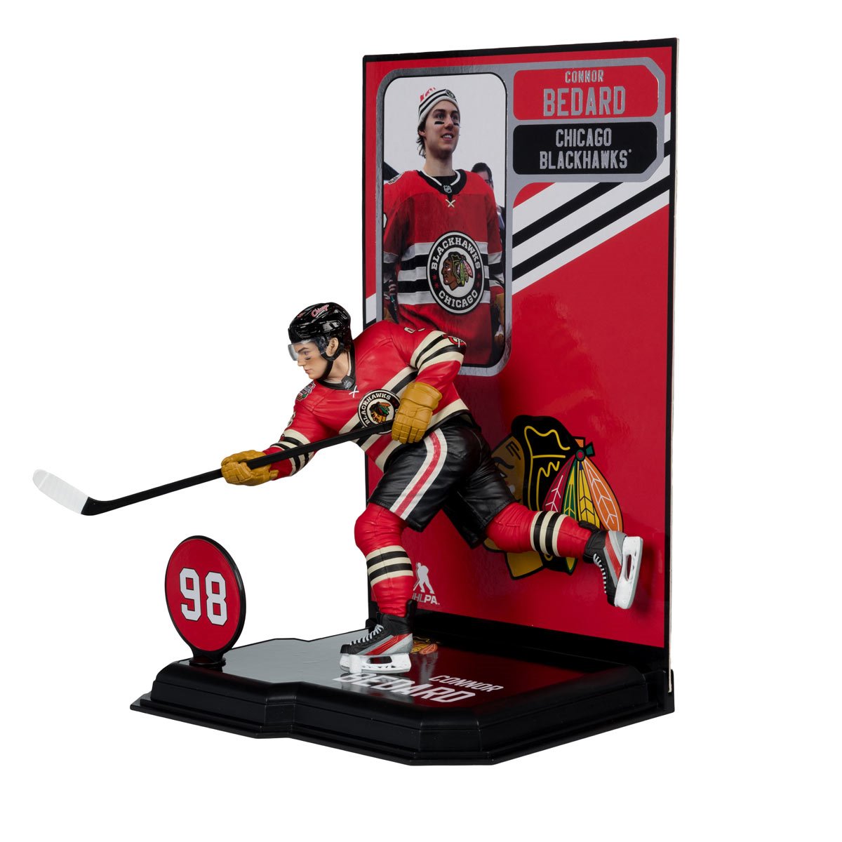 NHL SportsPicks Chicago Blackhawks Connor Bedard Winter Classic Jersey 7-Inch Posed Figure