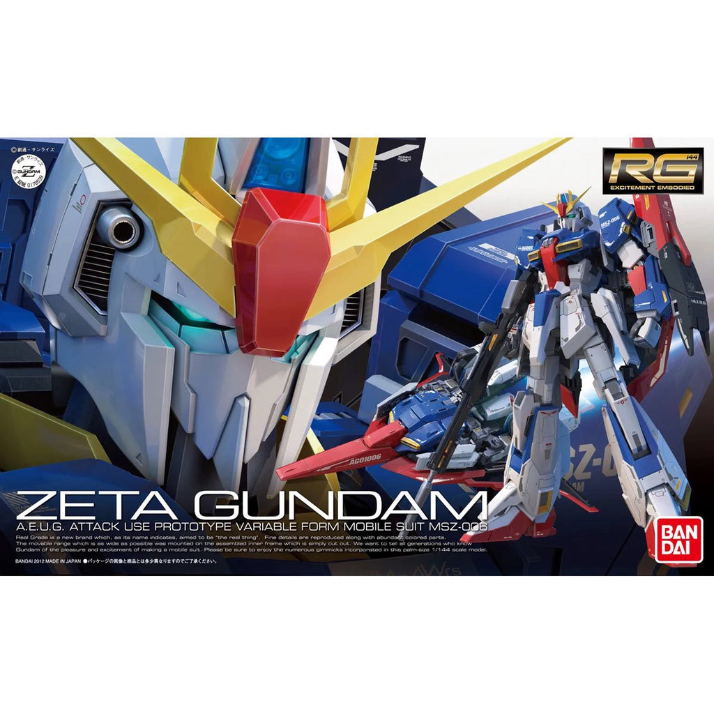 Mobile Suit Zeta Gundam Real Grade 1:144 Scale Model Kit
