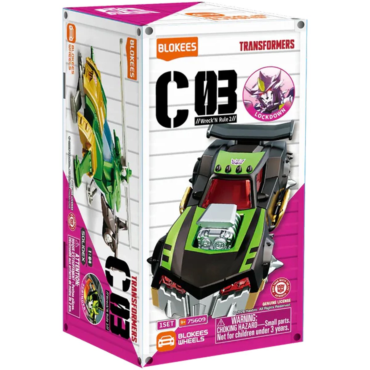 Transformers Wheels C03 Wreck N Rule 2 Blokees Blind Box Model Kit Display of 12