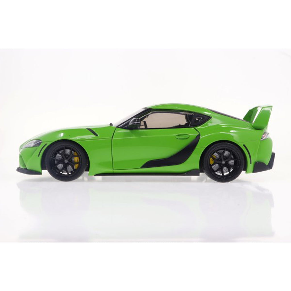 2023 Toyota GR Supra Streetfighter Edition Bright Green 1:18 Scale Die-Cast Metal Vehicle