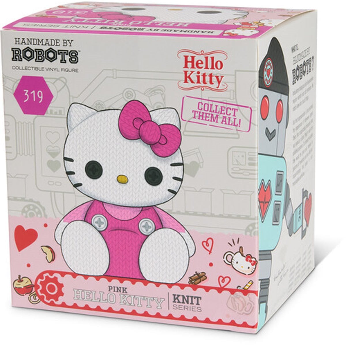 Hello Kitty and Friends Hello Kitty #319 Pink Handmade By Robots Vinyl Figure