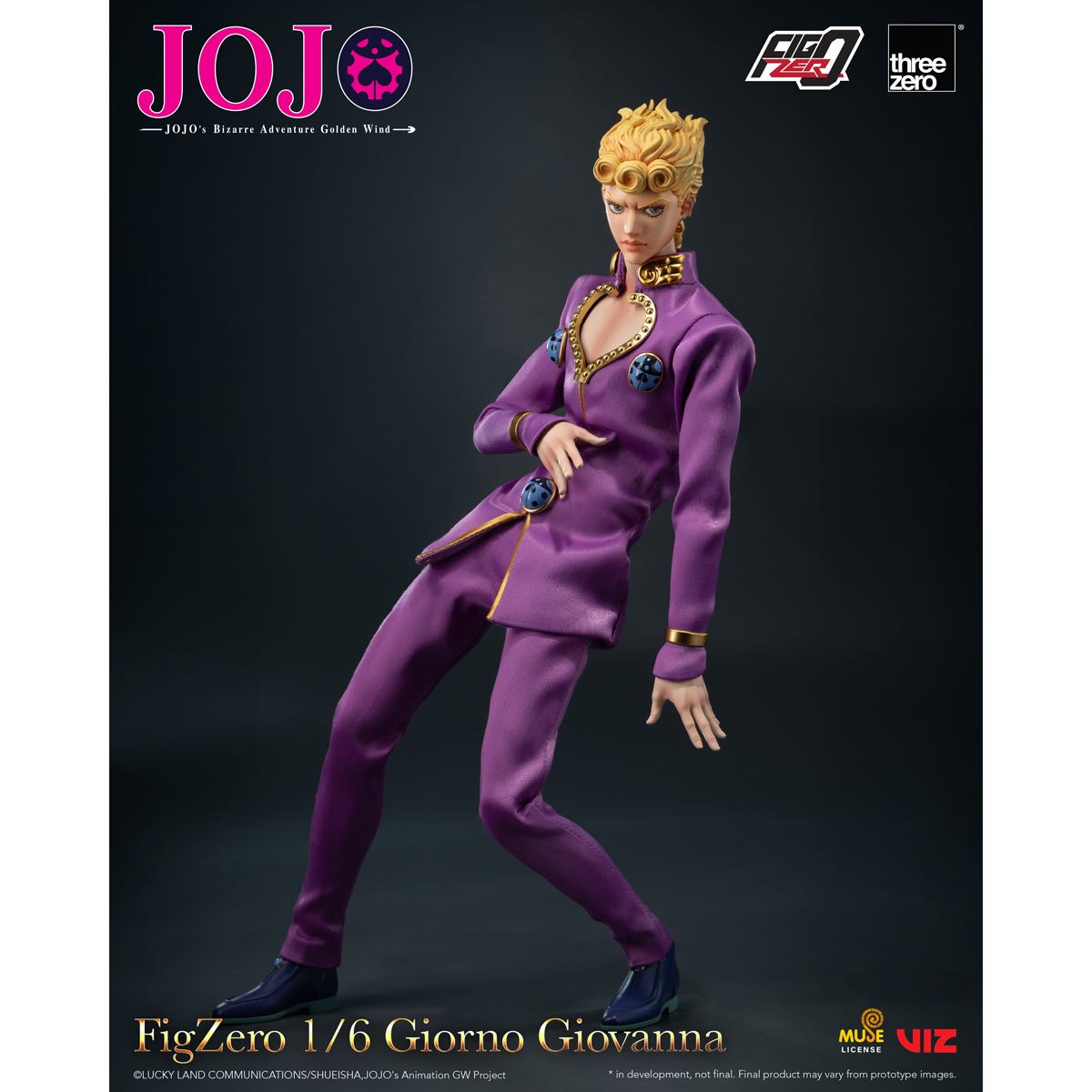 JoJos Bizarre Adventure: Golden Wind Giorno Giovanna FigZero 1:6 Scale Action Figure