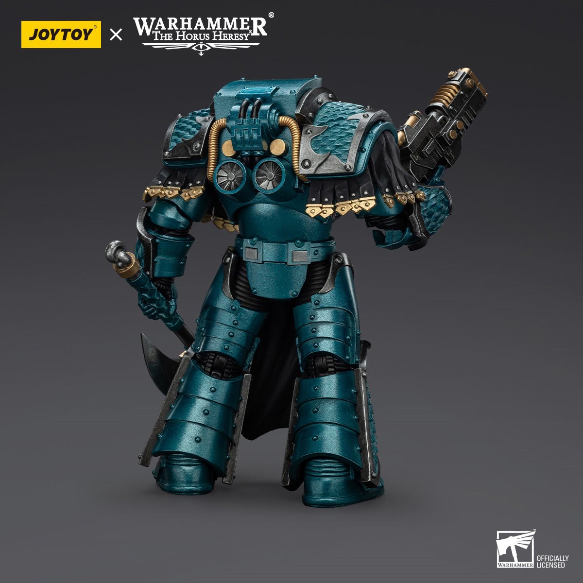 Joy Toy Warhammer The Horus Heresy Alpha Legion Lernaean Terminator with Volkite Charger 1:18 Scale Action Figure