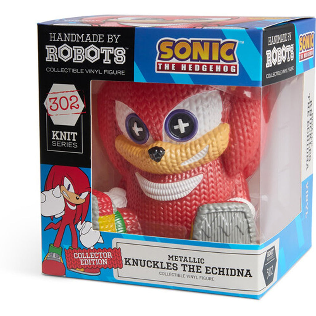 Sonic the Hedgehog Knuckles #302 Metallic Handmade By Robots Vinyl Figure
