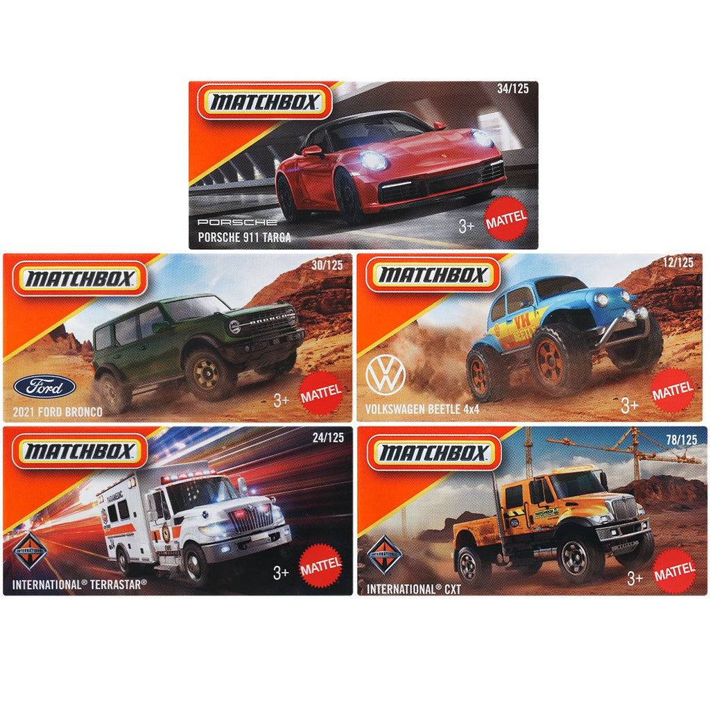 Matchbox Power Grabs 2025 Mix 8 Die-Cast Vehicle Case of 48