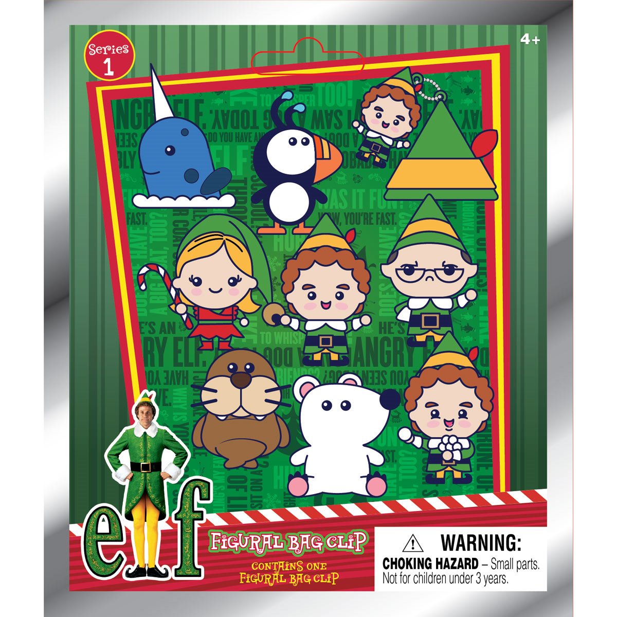Elf Series 1 3D Foam Bag Clip Display Case of 24