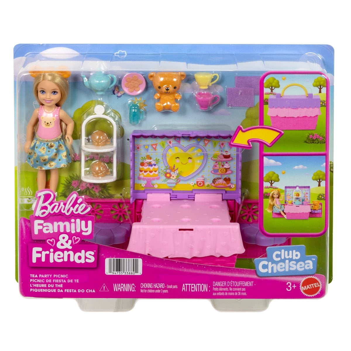 Barbie Chelsea Tea Party Picnic Doll with Blonde Hair