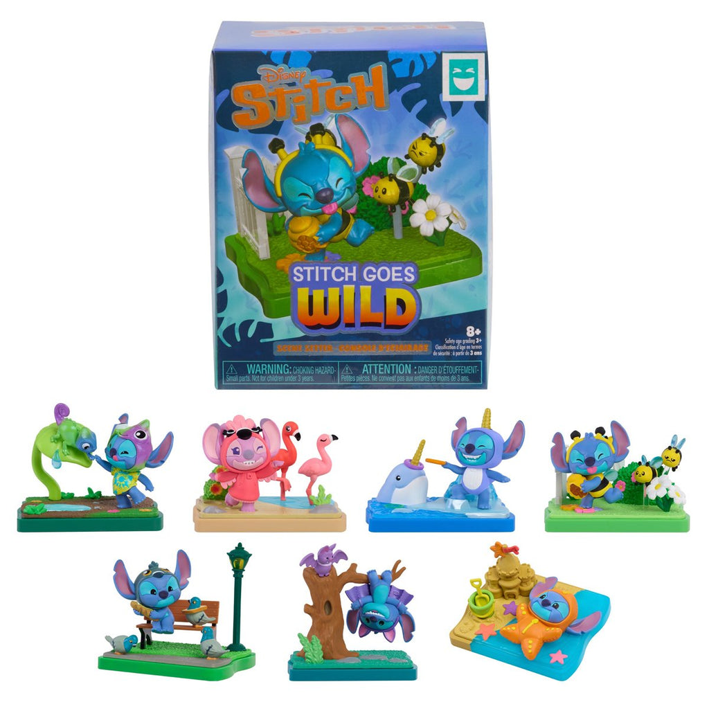 Stitch Goes Wild Collectible Blind-Boxes Mini-Figure Case of 8