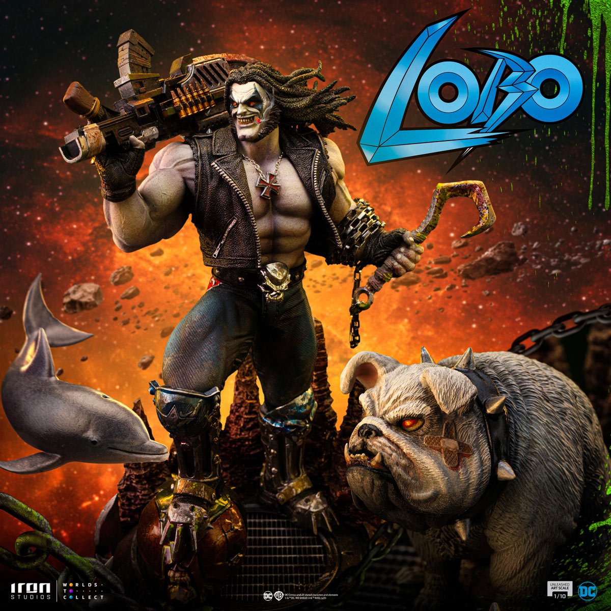 DC Comics Lobo Unleashed 1:10 Art Scale Limited Edition Statue