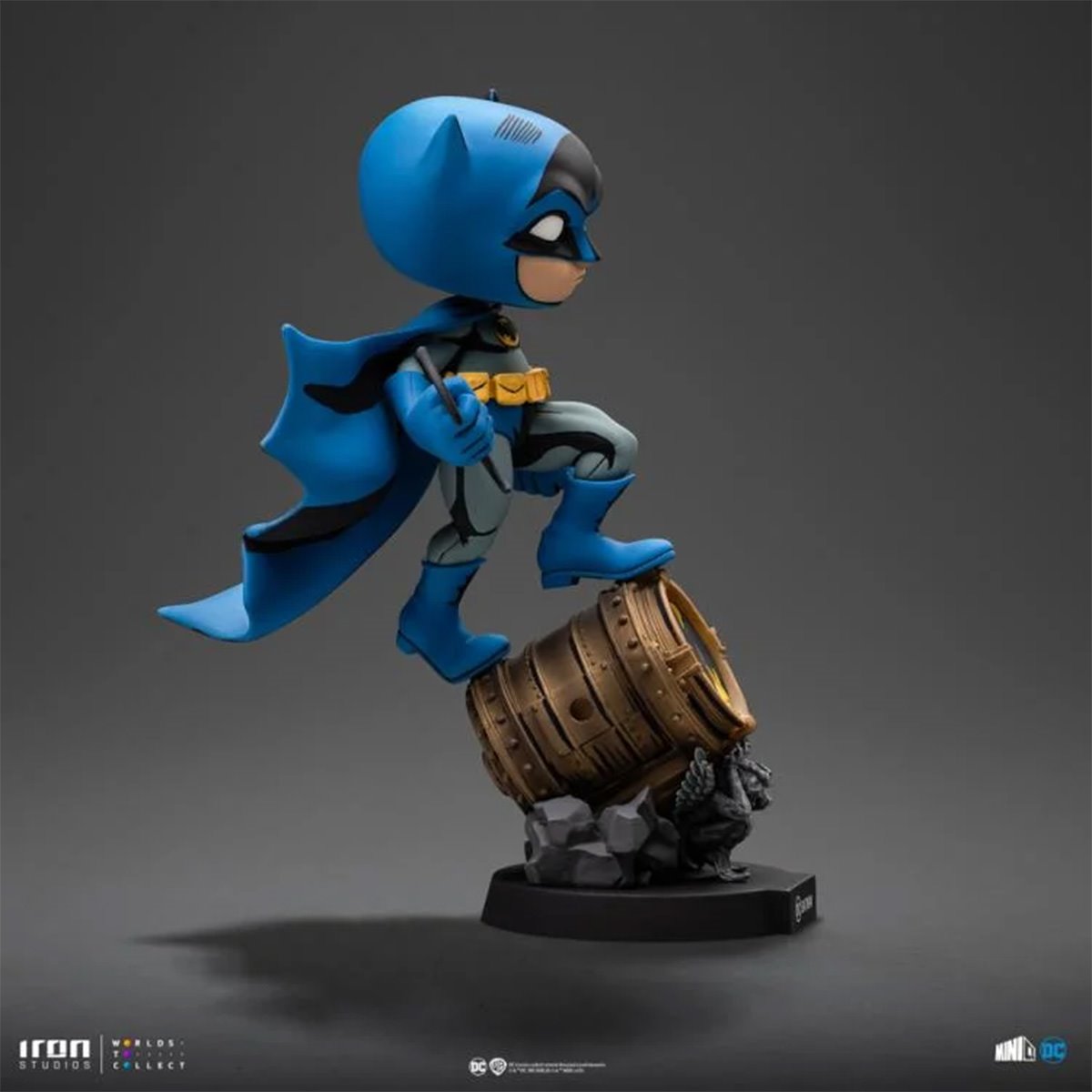 Batman on Bat-Signal (Blue Variant) MiniCo Vinyl Figure
