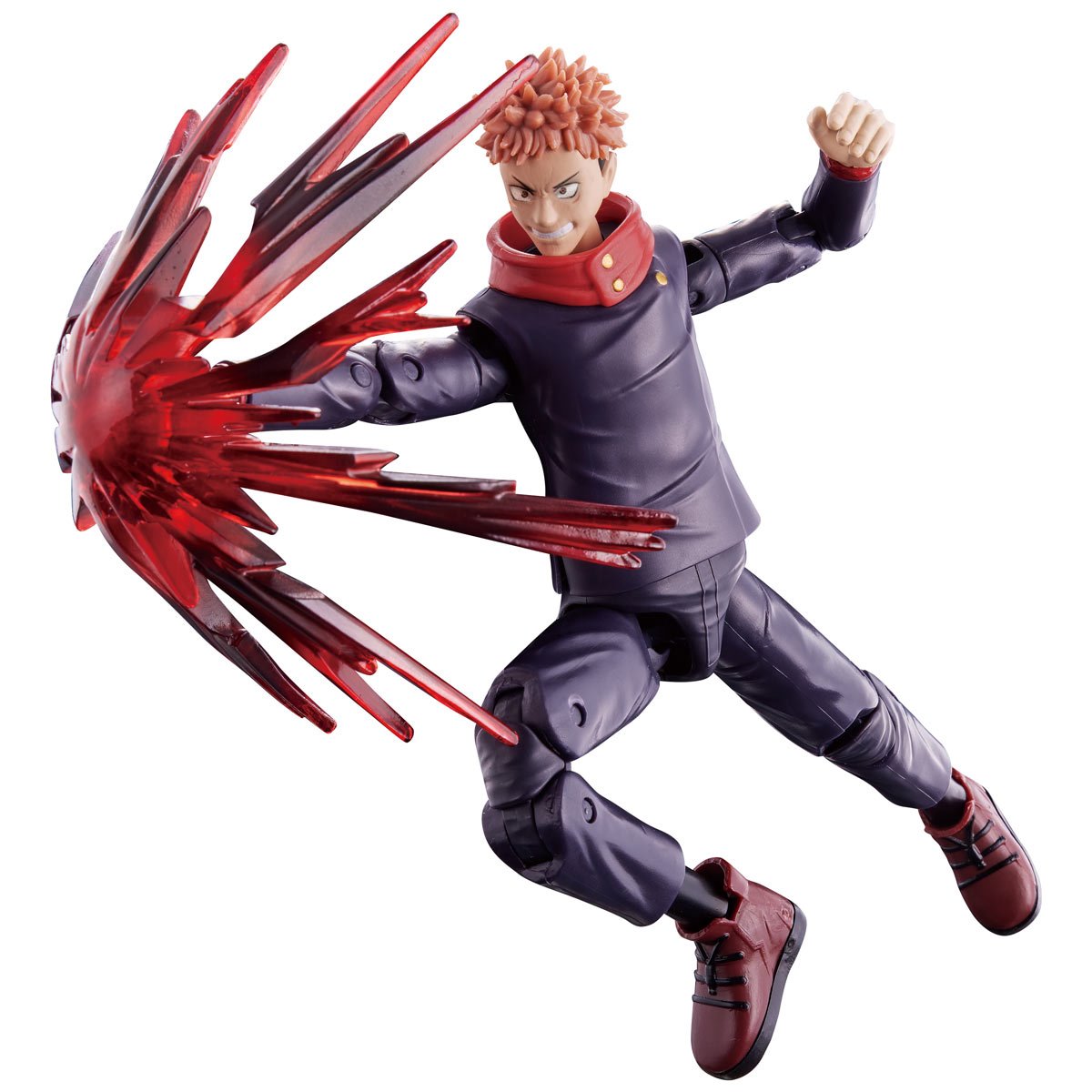 Jujutsu Kaisen Anime Heroes Yuji Itadori Black Flash Version Action Figure