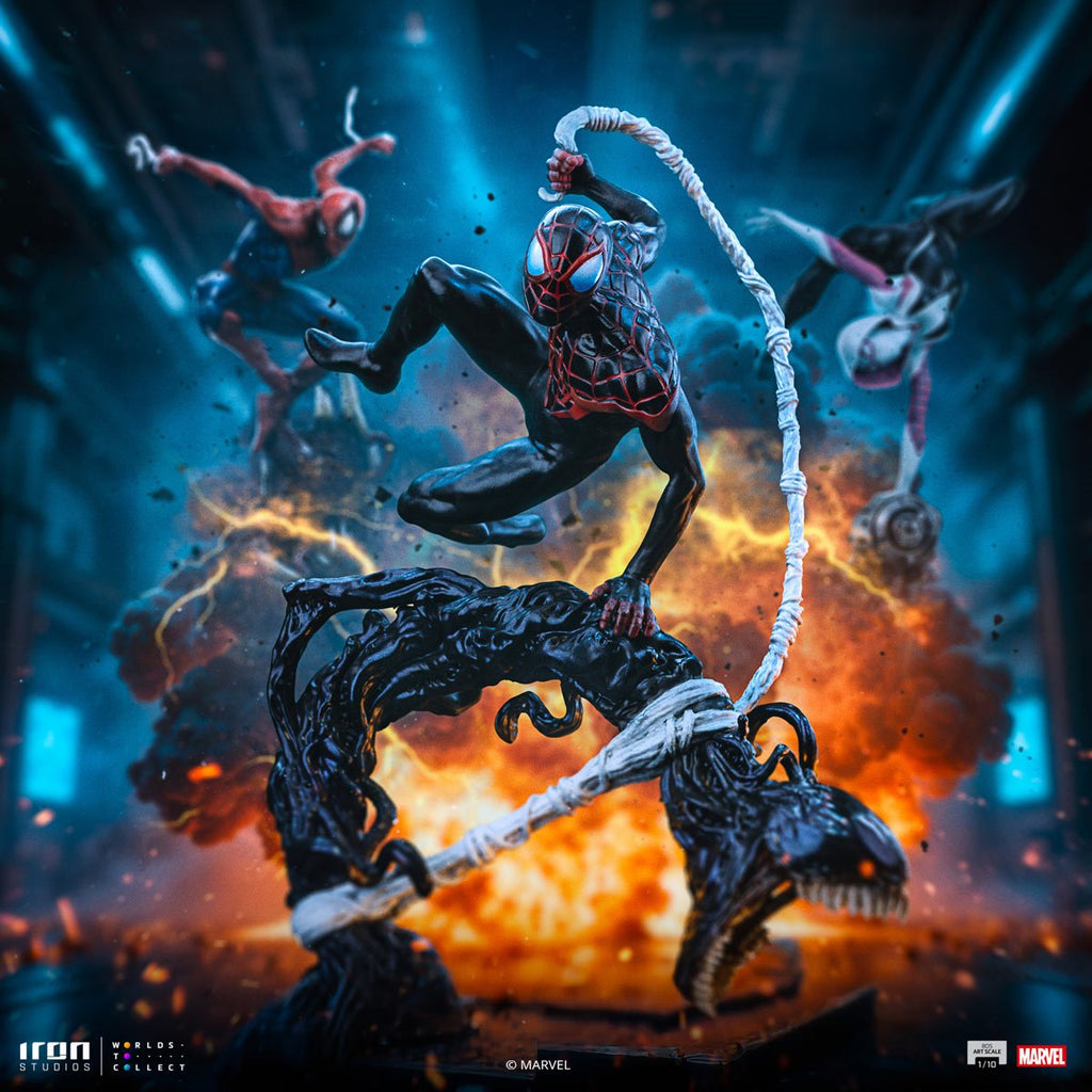 Miles Morales Spider-Man vs Villains Battle Diorama Series 1:10 Art Scale Limited Edition Statue