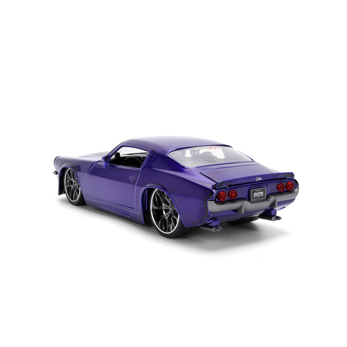 Bigtime Muscle 1971 Chevrolet Camaro Candy Purple 1:24 Scale Die-Cast Metal Vehicle
