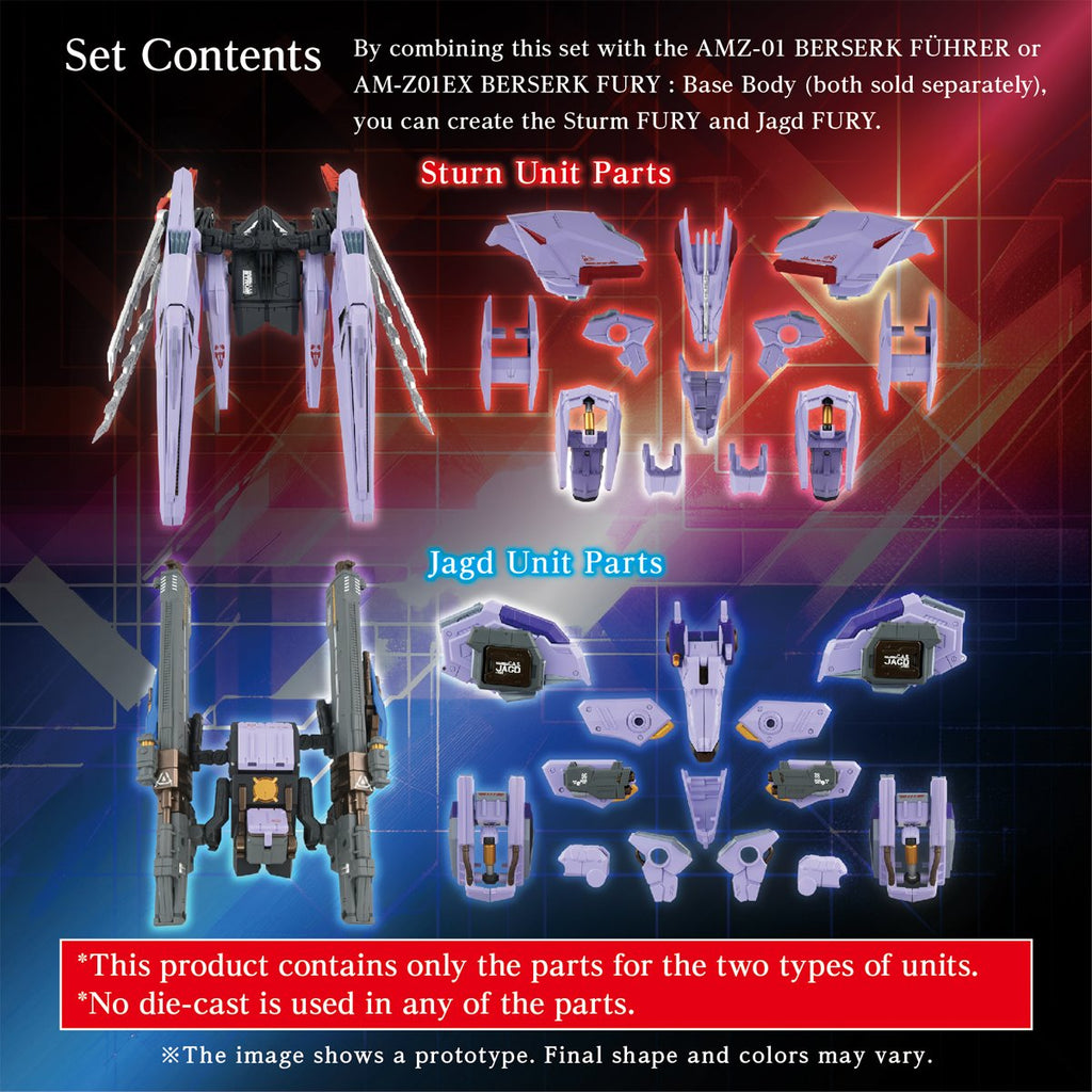 Zoids AM-Z01CP Berserk Fury Sturm & Jagd Unit Adamas Machina Model Kit Accessory Set