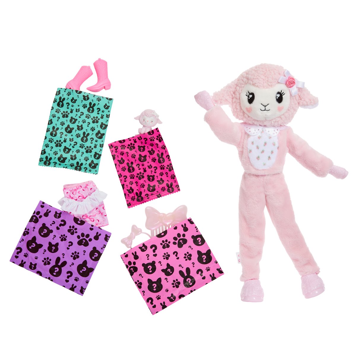 Care Bears Barbie Cutie Reveal Pink Lamb Doll