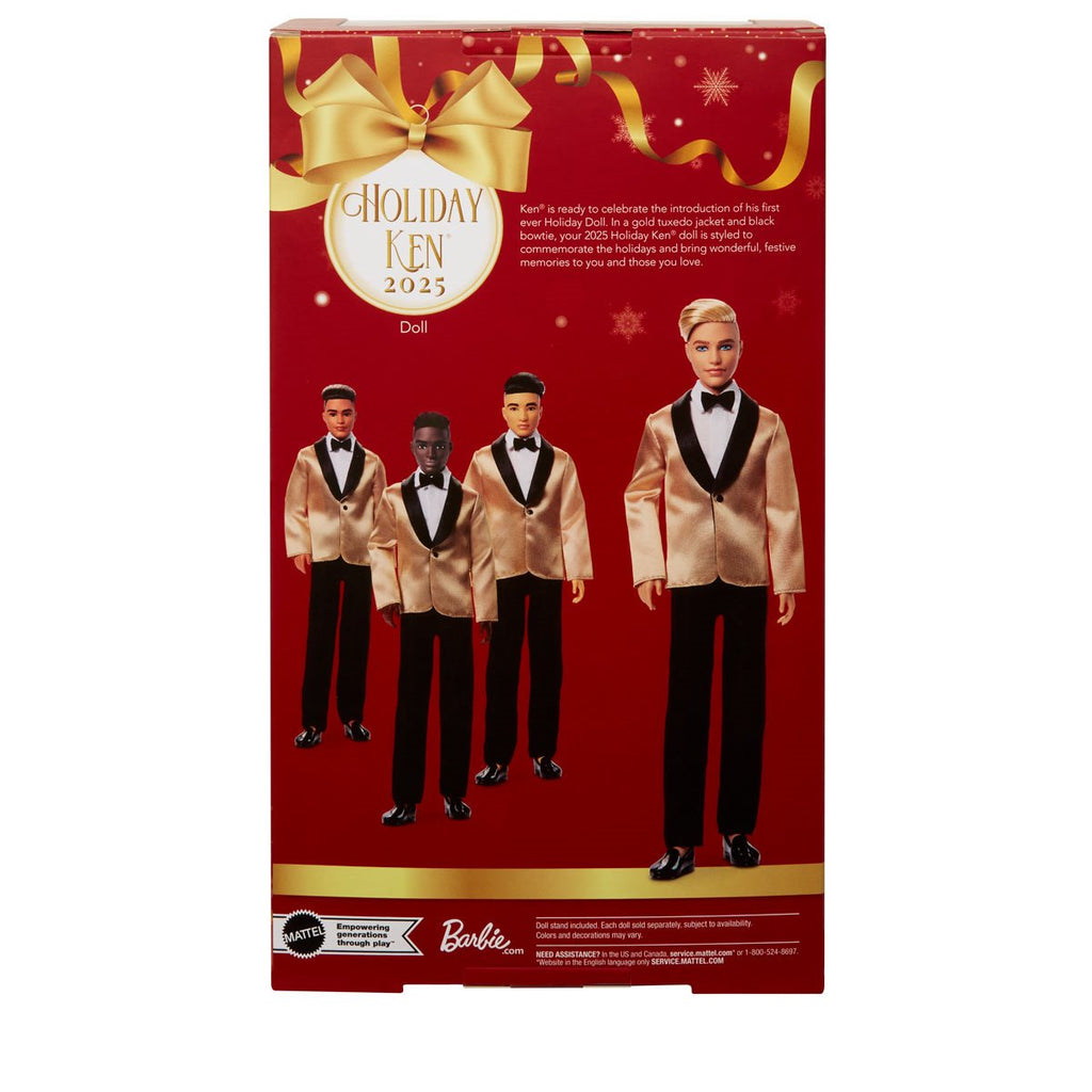 Barbie 2025 Holiday Ken Doll with Blonde Hair