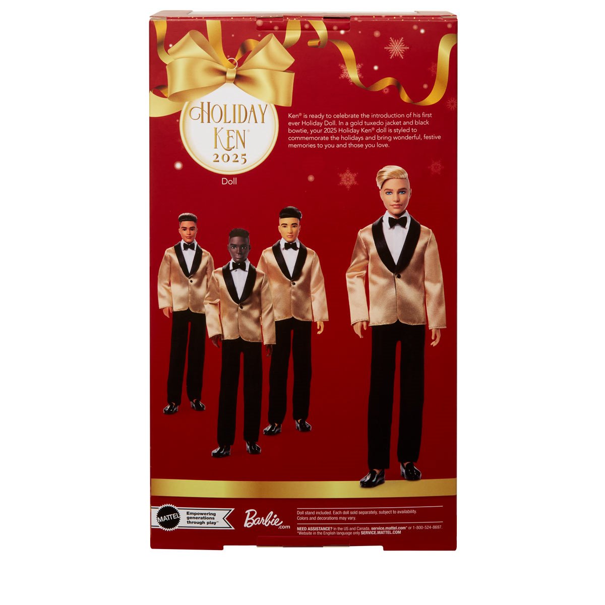 Barbie 2025 Holiday Ken Doll with Blonde Hair