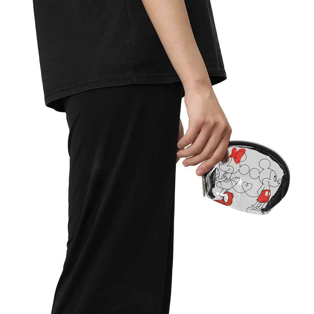 Mickey and Minnie Mouse Love Travel Cosmetic Bag Set of 3