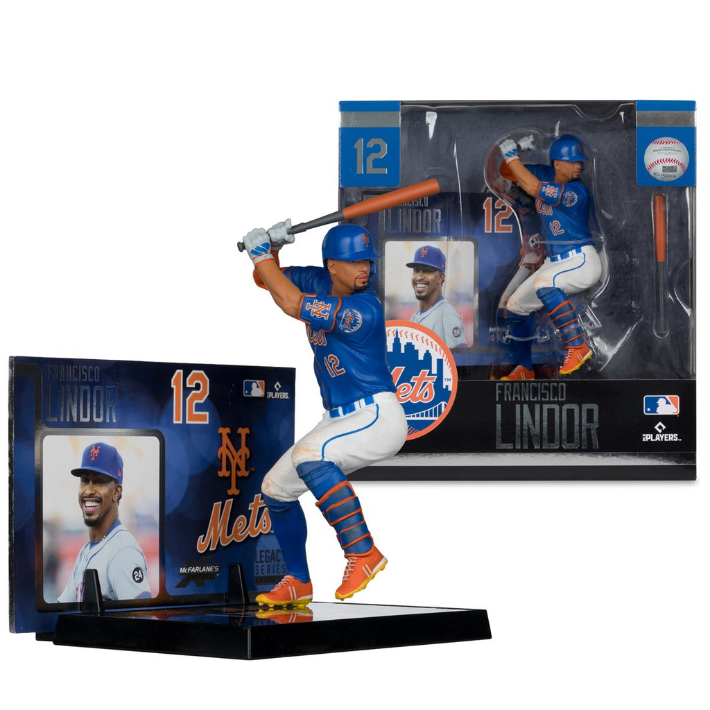 MLB SportsPicks New York Mets Francisco Lindor 7-Inch Posed Figure Case of 6