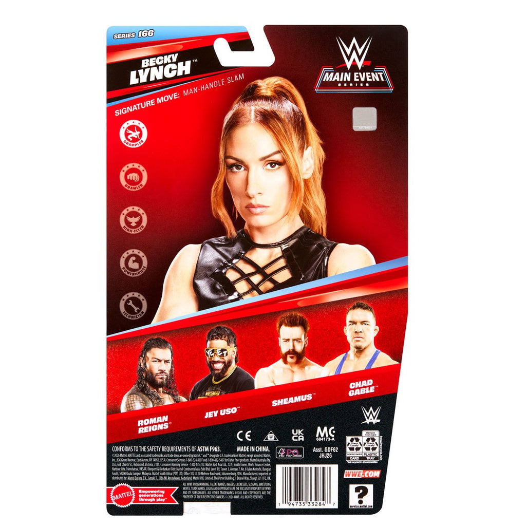 WWE Main Event Series Figure Series 166 Action Figure Case of 8