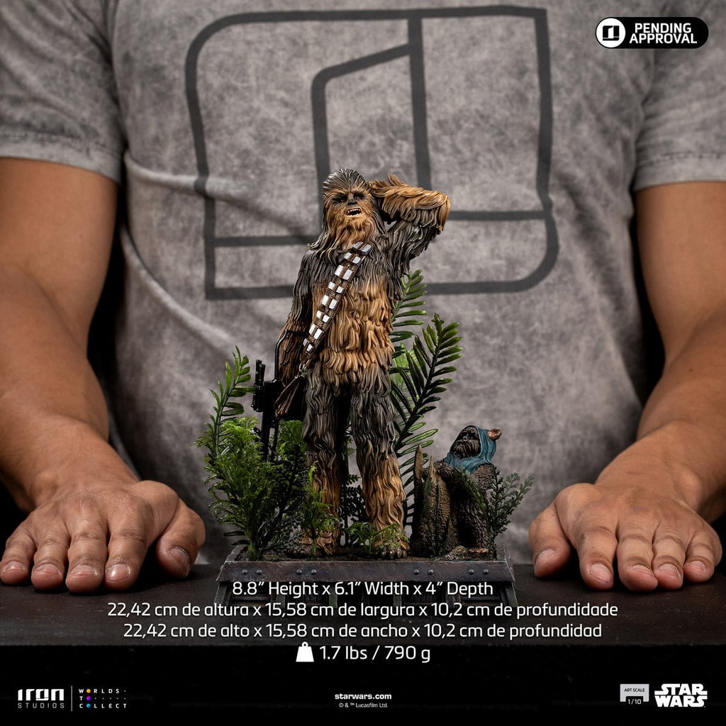 Star Wars: Return of the Jedi Chewbacca and Tokkat 1:10 Art Scale Limited Edition Statue