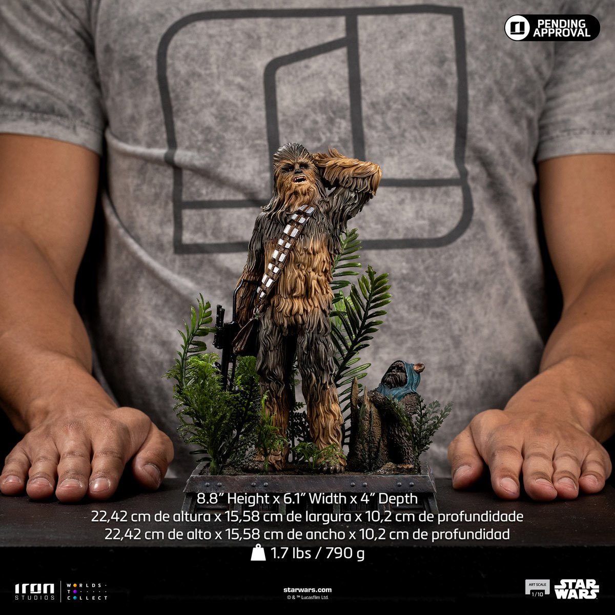 Star Wars: Return of the Jedi Chewbacca and Tokkat 1:10 Art Scale Limited Edition Statue