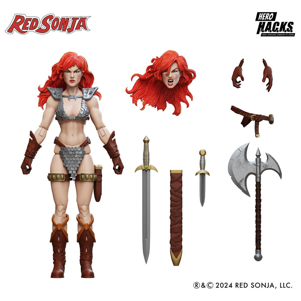 Hero H.A.C.K.S. Red Sonja 1:18 Scale Action Figure
