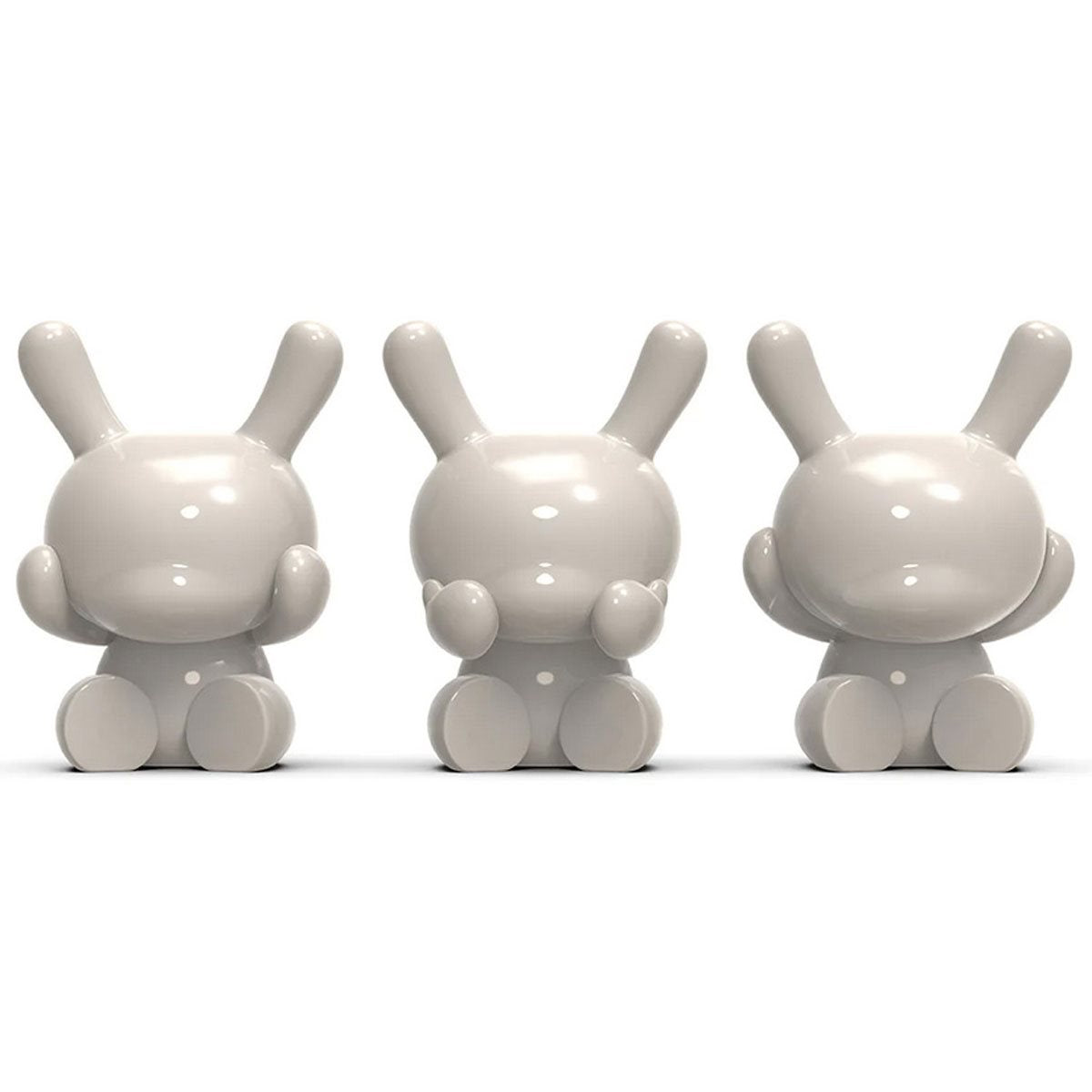 Three Wise Dunnys White Edition 5-Inch Porcelain 3-Pack