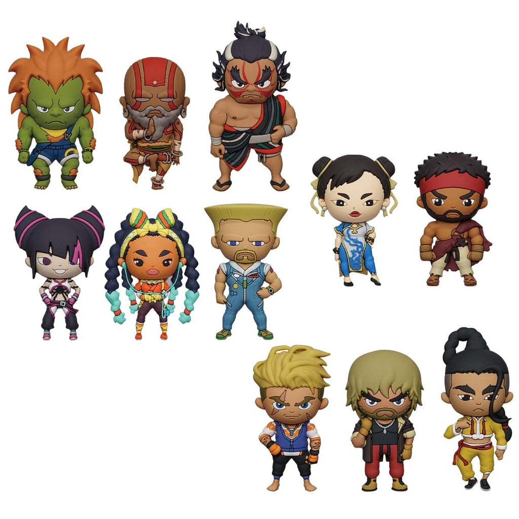 Street Fighter Series 2 3D Foam Bag Clip Random 6-Pack