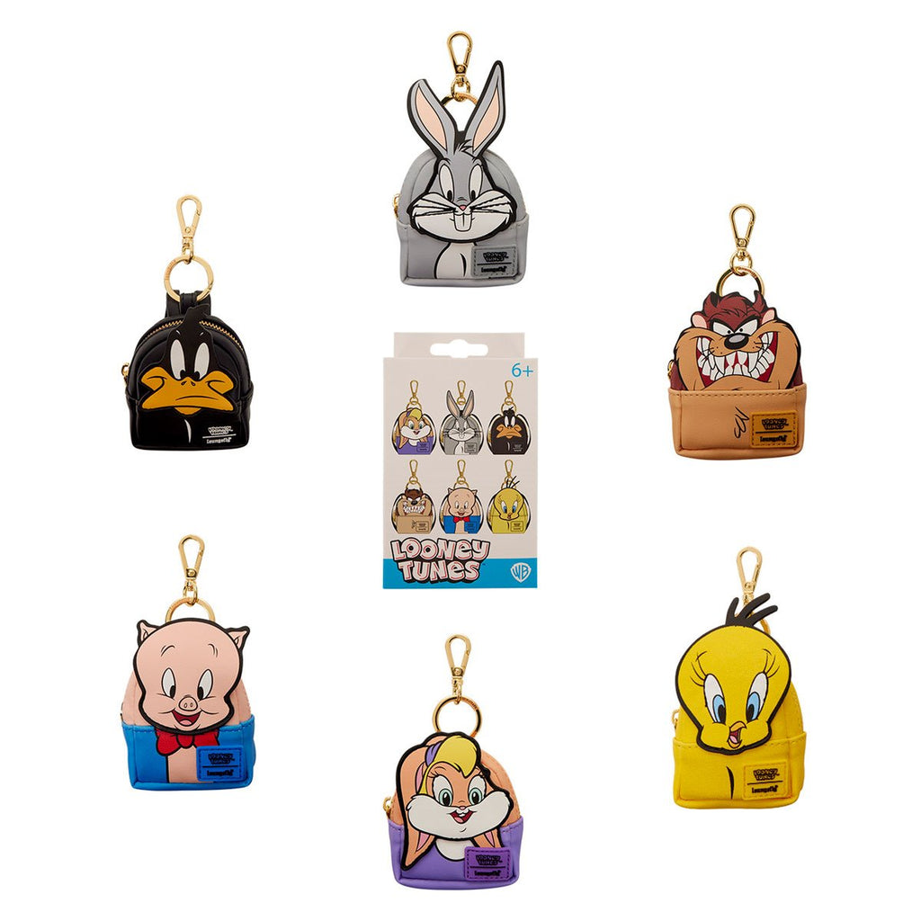 Looney Tunes Mystery Mini Backpack Bag Charm Case of 15