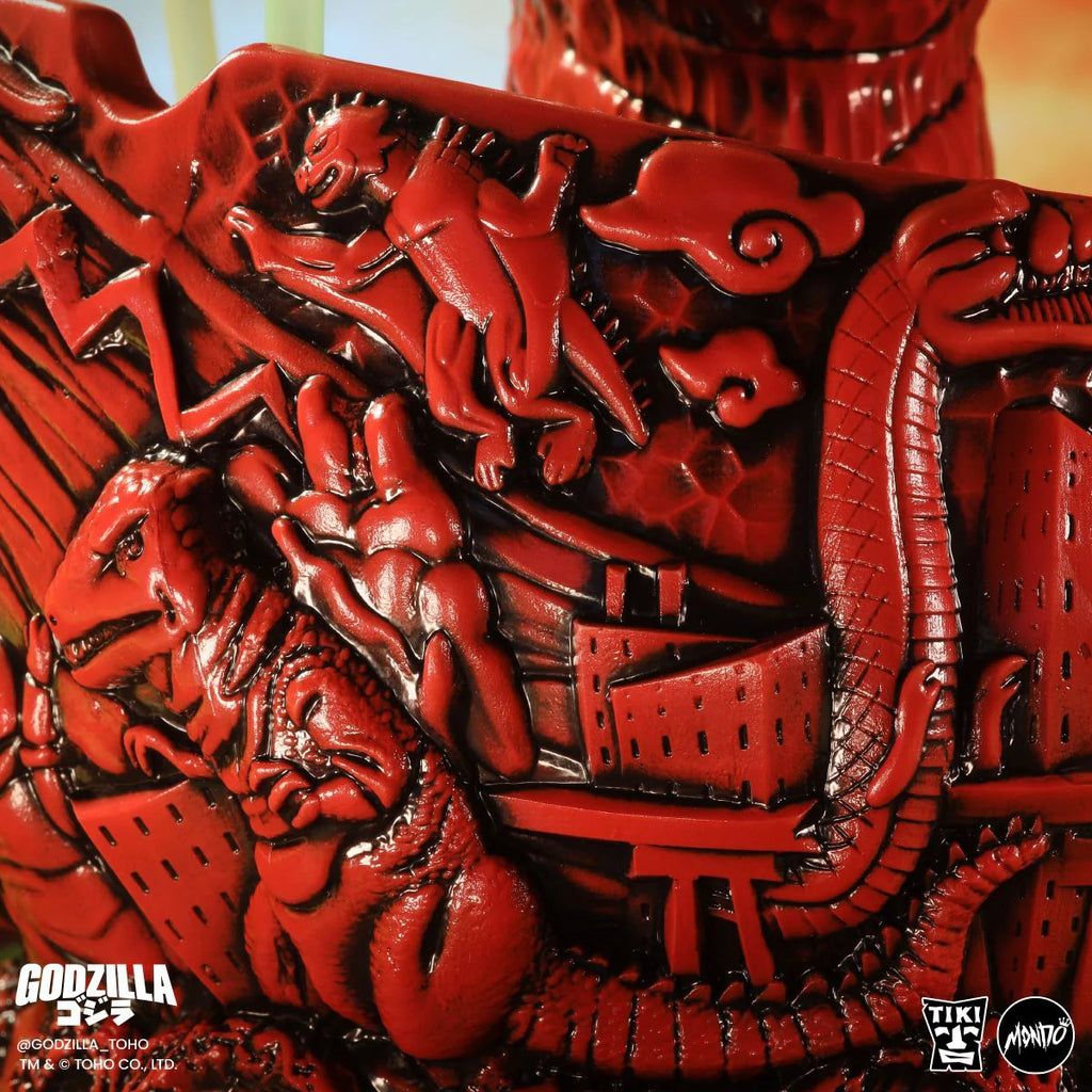 Destroy All Monsters Godzilla Fire Dragon Variant Limited Edition Tiki Scorpion Bowl