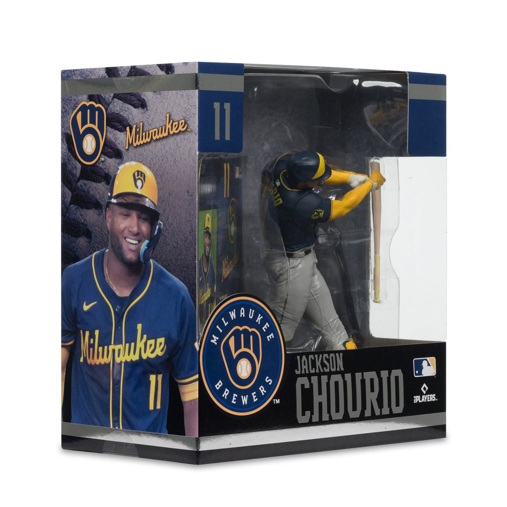 MLB SportsPicks Milwaukee Brewers Jackson Chourio 7-Inch Posed Figure