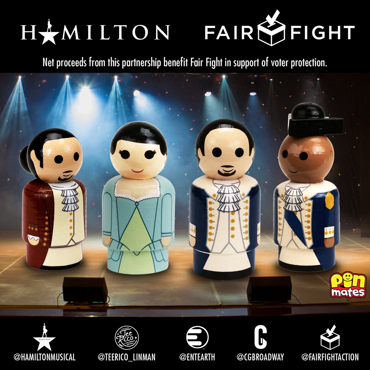 Alexander Hamilton Pin Mates Wooden Collectible